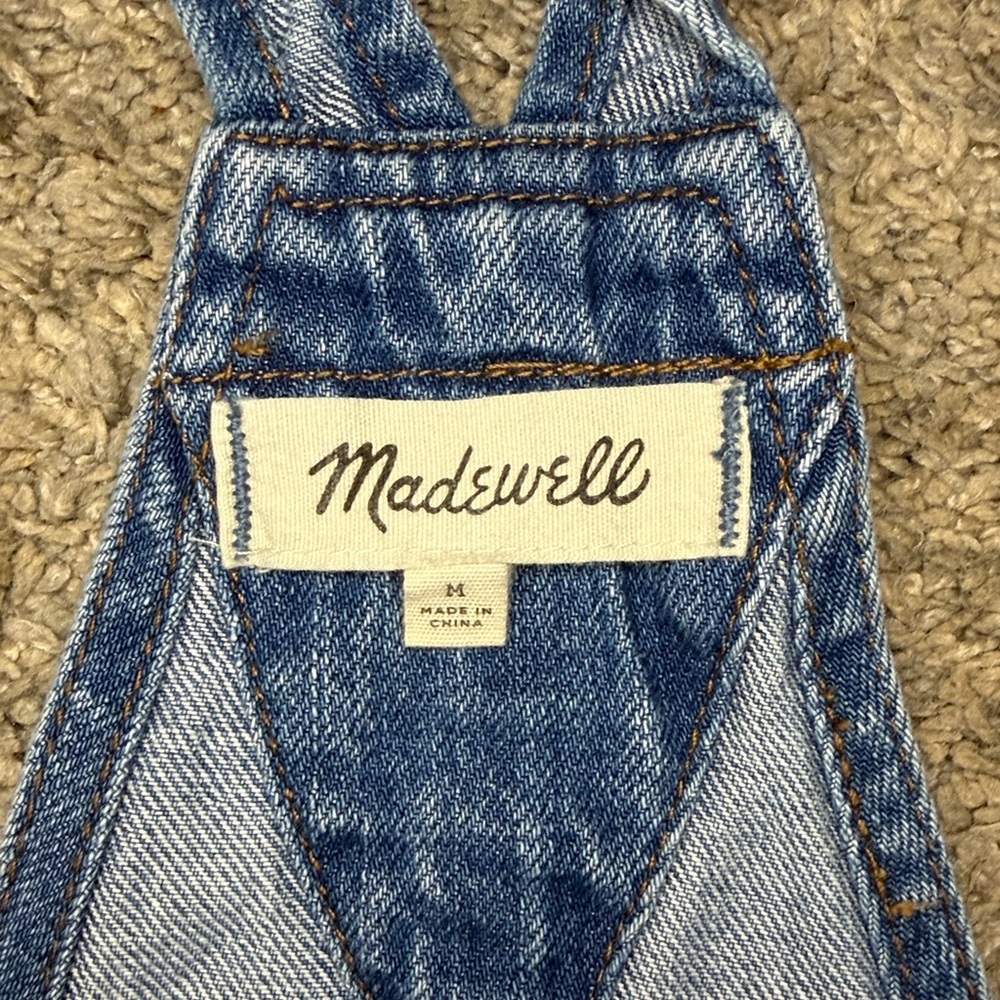 Madewell Blue Denim Short Overalls - Picture 6 of 6